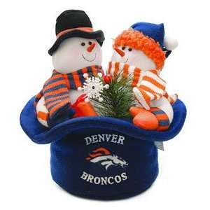  Denver Broncos Snowmen Top Hat Show Off Your Holiday And 