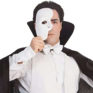   Costumes Phantom of the Opera 1/2 Mask / White   Size One   Size