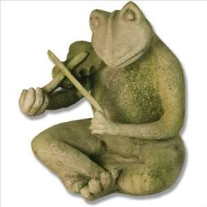   FS947 Animals Frog Singing Jazz Violin Statue