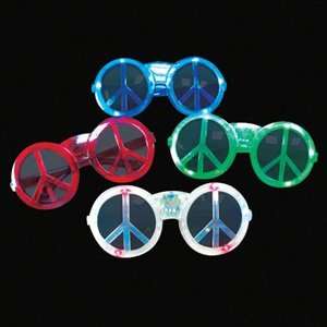  Flashing Peace Sign Sunglasses    10 pairs Toys & Games