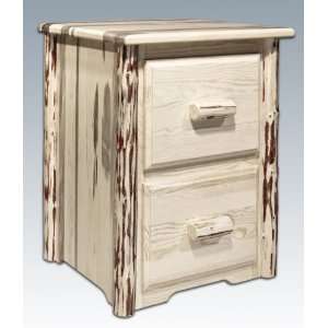   Montana Woodworks 2   Drawer File Cabinet Lacquered Furniture & Decor