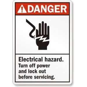  Danger (ANSI) Electrical Hazard Turn Off Power and Lock 