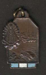Religious Christianity Medal Virgen De Lujan & Argentinian Flag. In 