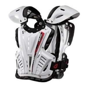  EVS VEX CHEST PROTECTOR WHITE/WHITE LARGE 140 190 LBS 
