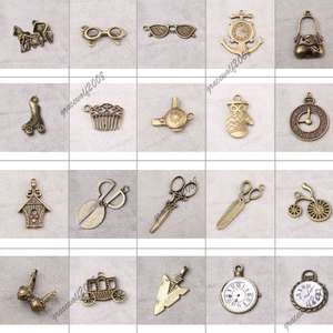   Vintage Lot Antique Brass Home and Garden Jewelry Findings Pick  