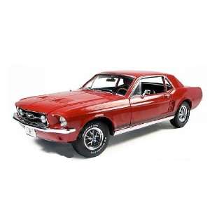  Greenlight   Ford Mustang Coupe Hard Top (1967, 118, Red 