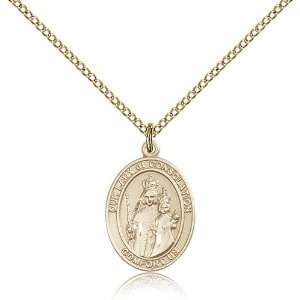  Gold Filled O/L Our Lady of Consolation Medal Pendant 3/4 