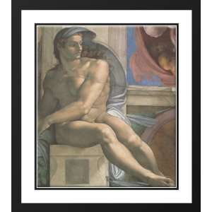  Michelangelo 28x32 Framed and Double Matted Ceiling of the Sistine 