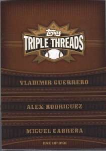 ALEX RODRIGUEZ VLADIMIR CABRERA SUPER LOGO PATCH 1/1  