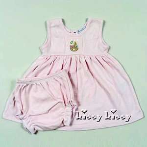  Kissy Kissy Noahs Baby Pink Terry Dress Set Baby