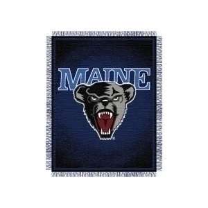  Maine Black Bears Spiral Series Tapestry Blanket 48 x 60 
