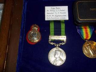 India GSM, WW1 And Imp Service Group Medals 7th Hussars  