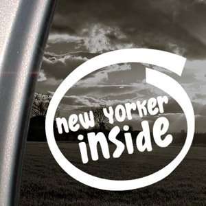  New York Inside Decal Car Truck Bumper Window Sticker 