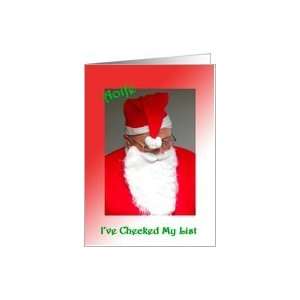  Aoife Santas Checking His List Card Health & Personal 