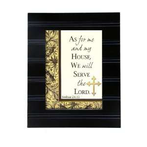  Cottage Garden Serve The Lord Photo Frame in Black F201BLK 