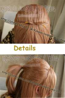 HIGH SCHOOL OF THE DEAD Rei Miyamoto brown styled Cosplay wig/90cm 