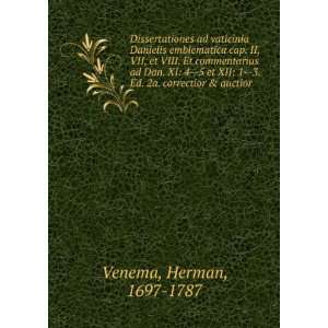   Ed. 2a. correctior & auctior Herman, 1697 1787 Venema Books