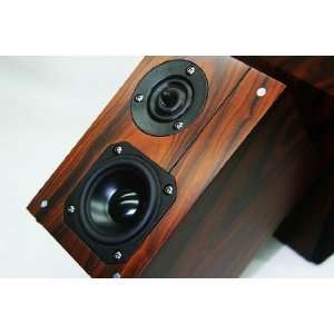   Qinpu VF 3.2 MKII Mini Speakers with Wood Veneer Finish Electronics