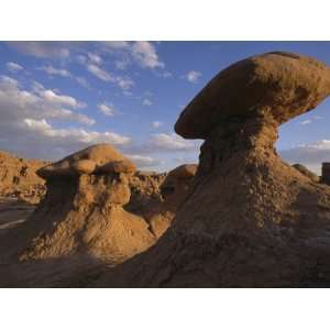 View of Rock Formations in Goblin Valley at Twilight Photographic 
