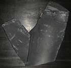 Balmain Black Grey Distressed Splatter Ankle Zip Jeans 40 6 8 Biker 