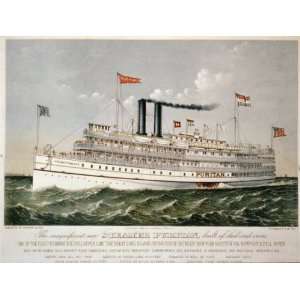  Reprint The magnificent new steamer Puritan, built of steel and iron 