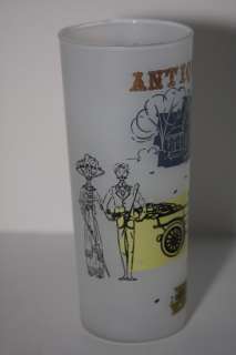 Hazel Atlas Antique Autos 5 Tumbler Glasses and 1 Ceramic Mug  