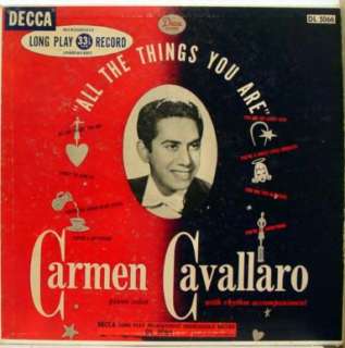 CARMEN CAVALLARO all the things you are LP DL 5066  