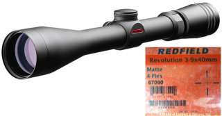 Redfield Revolution Rifle Scope 3 9x40 (Matte, 4 Plex Reticle)   67090 