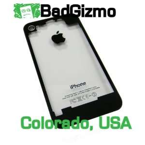  Apple iPhone 4 GSM AT&T Clear Glass Back Replacememt Cell 