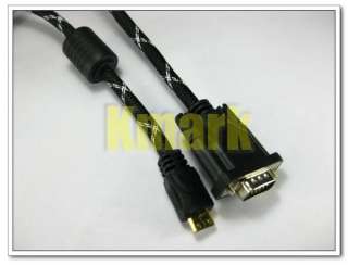   Male to VGA HD 15 Pin M Cable Cord For DVD Camera HDTV TV LCD  