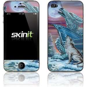  Wolf Dragon Moon skin for Apple iPhone 4 / 4S Electronics