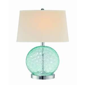  Lite Source LS 21352L/BLU Vatten Table Lamp, Chrome And 