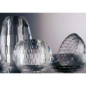 ROSENTHAL Facet Crystal vase globe shape 6 tall  