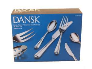 Dansk Alsace Stainless Steel 45 Piece Flatware Set  
