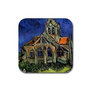  The Church at Auvers By Vincent Van Gogh Square Coasters 