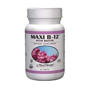  Maxi B12 with Biotin, 60 Count