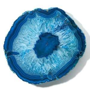  Richard Mishaan Agate Thick Slab Plate   Blue