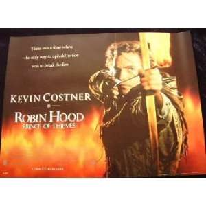 Robin Hood Prince of Thieves   Original British Movie Poster   30 X 40