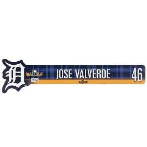  Detroit Tigers Jose Valverde 2011 ALCS Locker Nameplate 