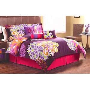  Flower Show King Comforter Set with Bonus Pillows