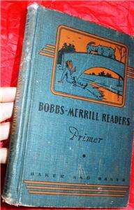 Vintage Primer Bobbs Merrel Readers 1st grade k preschool The 