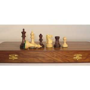  Checkmate French Staunton Teak Chess Pieces in a Box Toys 