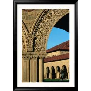 Detail of Arch in Memorial Court at Stanford University, California 