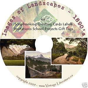 Images of Landscapes  Photochrom Art/Craft Prints on CD  