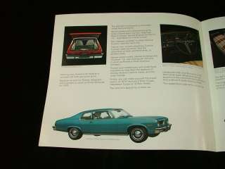 1974 Pontiac Ventura Automobile Sales Brochure Ventura  