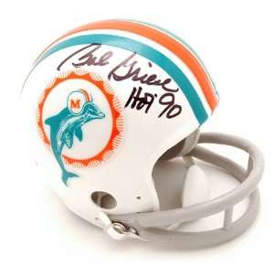  Bob Griese Miami Dolphins Autographed Mini Helmet with HOF 