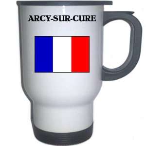  France   ARCY SUR CURE White Stainless Steel Mug 