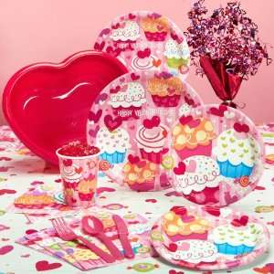    Valentines Day Cupcake Hearts Party Pack for 8 Toys & Games