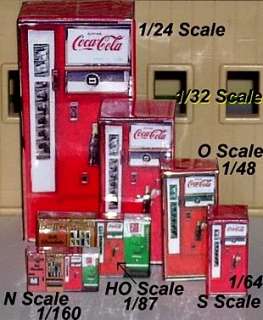 Choice of 3 1/24 Scale Vending Machines for LGB Trains  