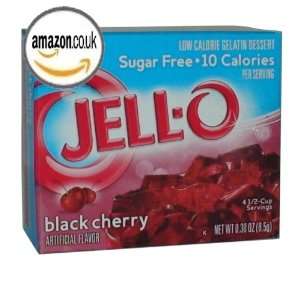 Jell O Black Cherry, Sugar Free Gelatin Dessert, 24 pk  